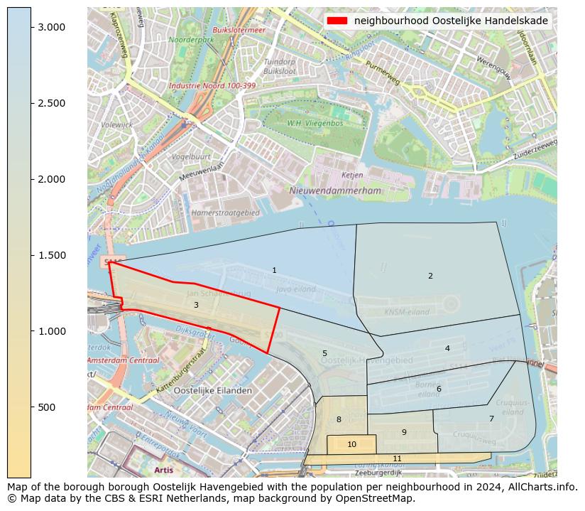 Image of the neighbourhood Oostelijke Handelskade at the map. This image is used as introduction to this page. This page shows a lot of information about the population in the neighbourhood Oostelijke Handelskade (such as the distribution by age groups of the residents, the composition of households, whether inhabitants are natives or Dutch with an immigration background, data about the houses (numbers, types, price development, use, type of property, ...) and more (car ownership, energy consumption, ...) based on open data from the Dutch Central Bureau of Statistics and various other sources!