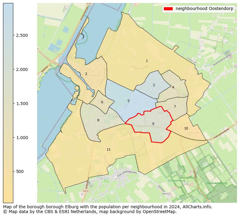 Image of the neighbourhood Oostendorp at the map. This image is used as introduction to this page. This page shows a lot of information about the population in the neighbourhood Oostendorp (such as the distribution by age groups of the residents, the composition of households, whether inhabitants are natives or Dutch with an immigration background, data about the houses (numbers, types, price development, use, type of property, ...) and more (car ownership, energy consumption, ...) based on open data from the Dutch Central Bureau of Statistics and various other sources!