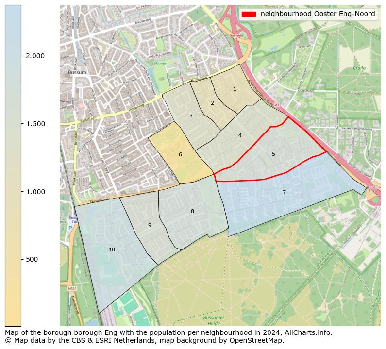 Image of the neighbourhood Ooster Eng-Noord at the map. This image is used as introduction to this page. This page shows a lot of information about the population in the neighbourhood Ooster Eng-Noord (such as the distribution by age groups of the residents, the composition of households, whether inhabitants are natives or Dutch with an immigration background, data about the houses (numbers, types, price development, use, type of property, ...) and more (car ownership, energy consumption, ...) based on open data from the Dutch Central Bureau of Statistics and various other sources!