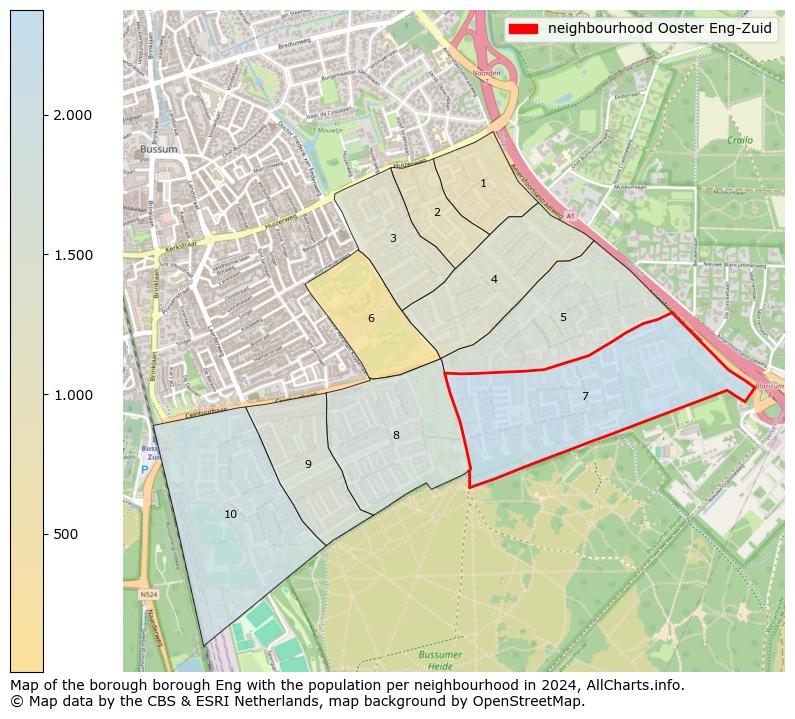 Image of the neighbourhood Ooster Eng-Zuid at the map. This image is used as introduction to this page. This page shows a lot of information about the population in the neighbourhood Ooster Eng-Zuid (such as the distribution by age groups of the residents, the composition of households, whether inhabitants are natives or Dutch with an immigration background, data about the houses (numbers, types, price development, use, type of property, ...) and more (car ownership, energy consumption, ...) based on open data from the Dutch Central Bureau of Statistics and various other sources!