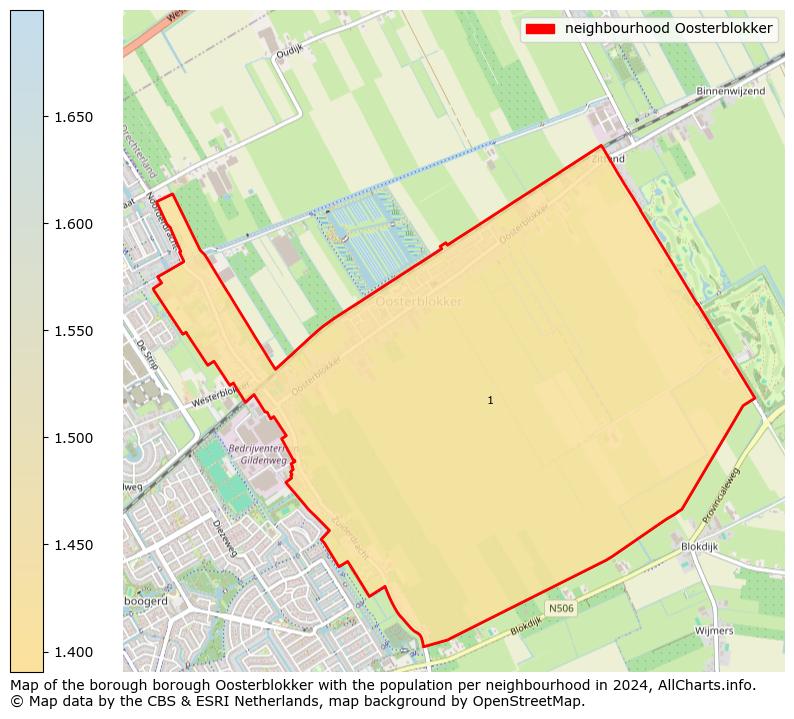 Image of the neighbourhood Oosterblokker at the map. This image is used as introduction to this page. This page shows a lot of information about the population in the neighbourhood Oosterblokker (such as the distribution by age groups of the residents, the composition of households, whether inhabitants are natives or Dutch with an immigration background, data about the houses (numbers, types, price development, use, type of property, ...) and more (car ownership, energy consumption, ...) based on open data from the Dutch Central Bureau of Statistics and various other sources!