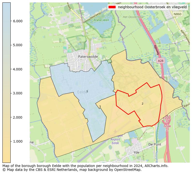 Image of the neighbourhood Oosterbroek en vliegveld at the map. This image is used as introduction to this page. This page shows a lot of information about the population in the neighbourhood Oosterbroek en vliegveld (such as the distribution by age groups of the residents, the composition of households, whether inhabitants are natives or Dutch with an immigration background, data about the houses (numbers, types, price development, use, type of property, ...) and more (car ownership, energy consumption, ...) based on open data from the Dutch Central Bureau of Statistics and various other sources!