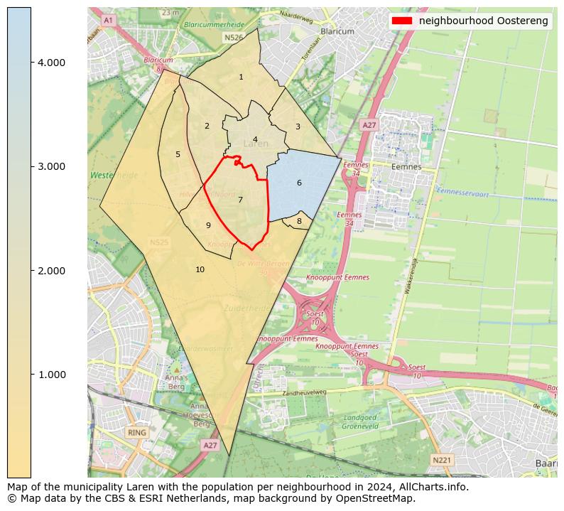 Image of the neighbourhood Oostereng at the map. This image is used as introduction to this page. This page shows a lot of information about the population in the neighbourhood Oostereng (such as the distribution by age groups of the residents, the composition of households, whether inhabitants are natives or Dutch with an immigration background, data about the houses (numbers, types, price development, use, type of property, ...) and more (car ownership, energy consumption, ...) based on open data from the Dutch Central Bureau of Statistics and various other sources!