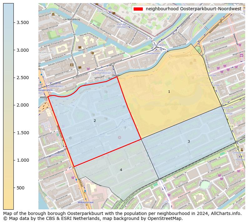 Image of the neighbourhood Oosterparkbuurt-Noordwest at the map. This image is used as introduction to this page. This page shows a lot of information about the population in the neighbourhood Oosterparkbuurt-Noordwest (such as the distribution by age groups of the residents, the composition of households, whether inhabitants are natives or Dutch with an immigration background, data about the houses (numbers, types, price development, use, type of property, ...) and more (car ownership, energy consumption, ...) based on open data from the Dutch Central Bureau of Statistics and various other sources!