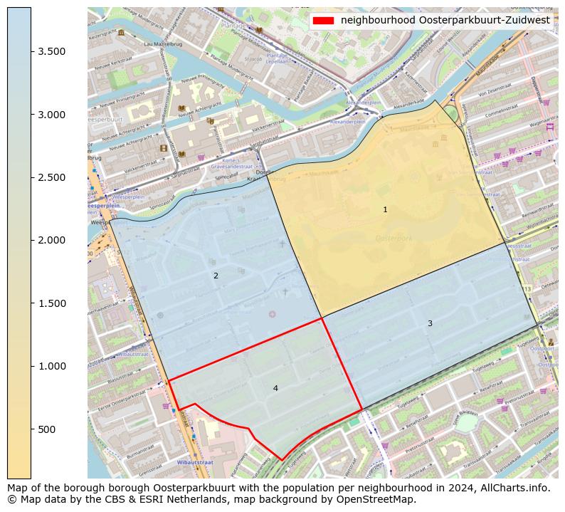 Image of the neighbourhood Oosterparkbuurt-Zuidwest at the map. This image is used as introduction to this page. This page shows a lot of information about the population in the neighbourhood Oosterparkbuurt-Zuidwest (such as the distribution by age groups of the residents, the composition of households, whether inhabitants are natives or Dutch with an immigration background, data about the houses (numbers, types, price development, use, type of property, ...) and more (car ownership, energy consumption, ...) based on open data from the Dutch Central Bureau of Statistics and various other sources!