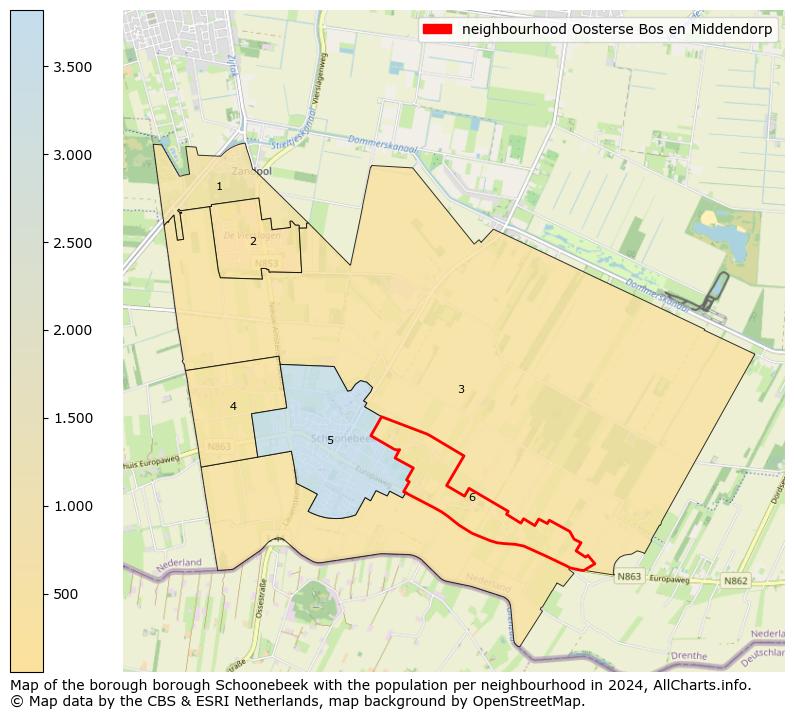 Image of the neighbourhood Oosterse Bos en Middendorp at the map. This image is used as introduction to this page. This page shows a lot of information about the population in the neighbourhood Oosterse Bos en Middendorp (such as the distribution by age groups of the residents, the composition of households, whether inhabitants are natives or Dutch with an immigration background, data about the houses (numbers, types, price development, use, type of property, ...) and more (car ownership, energy consumption, ...) based on open data from the Dutch Central Bureau of Statistics and various other sources!