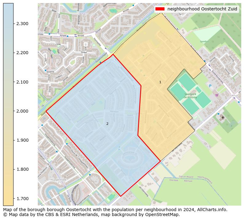 Image of the neighbourhood Oostertocht Zuid at the map. This image is used as introduction to this page. This page shows a lot of information about the population in the neighbourhood Oostertocht Zuid (such as the distribution by age groups of the residents, the composition of households, whether inhabitants are natives or Dutch with an immigration background, data about the houses (numbers, types, price development, use, type of property, ...) and more (car ownership, energy consumption, ...) based on open data from the Dutch Central Bureau of Statistics and various other sources!