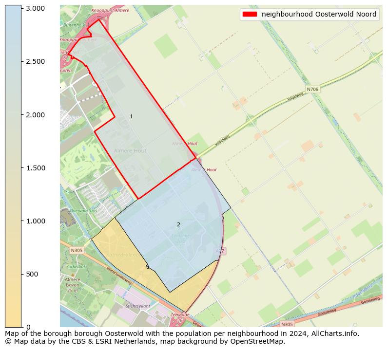 Image of the neighbourhood Oosterwold Noord at the map. This image is used as introduction to this page. This page shows a lot of information about the population in the neighbourhood Oosterwold Noord (such as the distribution by age groups of the residents, the composition of households, whether inhabitants are natives or Dutch with an immigration background, data about the houses (numbers, types, price development, use, type of property, ...) and more (car ownership, energy consumption, ...) based on open data from the Dutch Central Bureau of Statistics and various other sources!