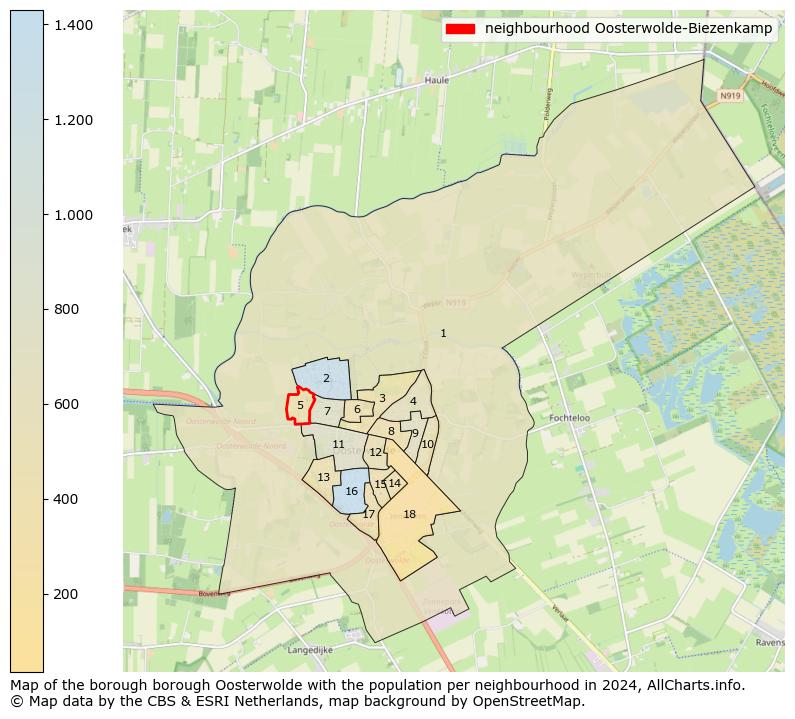 Image of the neighbourhood Oosterwolde-Biezenkamp at the map. This image is used as introduction to this page. This page shows a lot of information about the population in the neighbourhood Oosterwolde-Biezenkamp (such as the distribution by age groups of the residents, the composition of households, whether inhabitants are natives or Dutch with an immigration background, data about the houses (numbers, types, price development, use, type of property, ...) and more (car ownership, energy consumption, ...) based on open data from the Dutch Central Bureau of Statistics and various other sources!