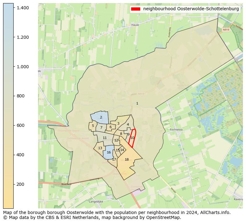 Image of the neighbourhood Oosterwolde-Schottelenburg at the map. This image is used as introduction to this page. This page shows a lot of information about the population in the neighbourhood Oosterwolde-Schottelenburg (such as the distribution by age groups of the residents, the composition of households, whether inhabitants are natives or Dutch with an immigration background, data about the houses (numbers, types, price development, use, type of property, ...) and more (car ownership, energy consumption, ...) based on open data from the Dutch Central Bureau of Statistics and various other sources!