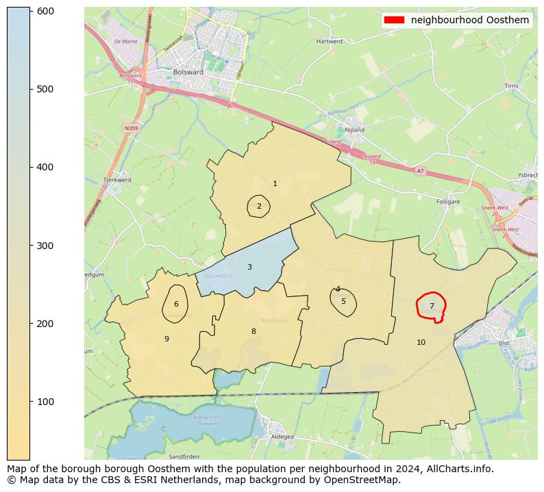 Image of the neighbourhood Oosthem at the map. This image is used as introduction to this page. This page shows a lot of information about the population in the neighbourhood Oosthem (such as the distribution by age groups of the residents, the composition of households, whether inhabitants are natives or Dutch with an immigration background, data about the houses (numbers, types, price development, use, type of property, ...) and more (car ownership, energy consumption, ...) based on open data from the Dutch Central Bureau of Statistics and various other sources!