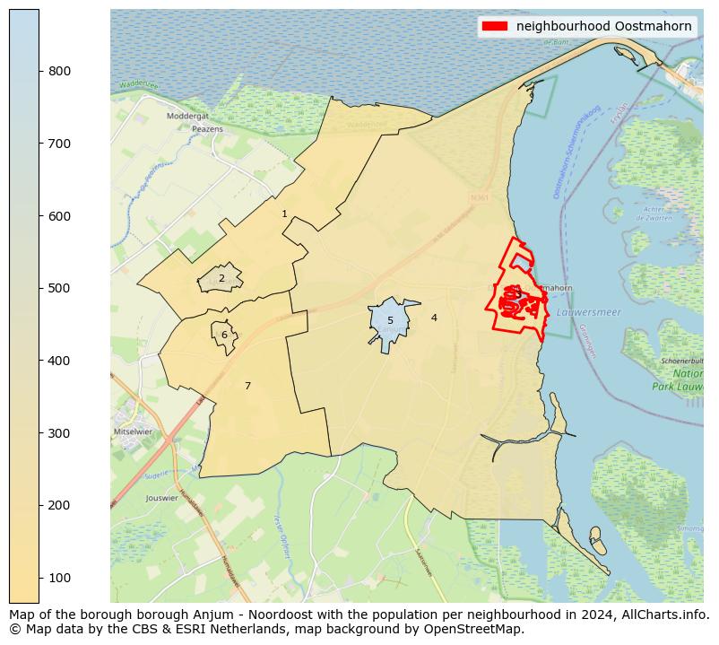 Image of the neighbourhood Oostmahorn at the map. This image is used as introduction to this page. This page shows a lot of information about the population in the neighbourhood Oostmahorn (such as the distribution by age groups of the residents, the composition of households, whether inhabitants are natives or Dutch with an immigration background, data about the houses (numbers, types, price development, use, type of property, ...) and more (car ownership, energy consumption, ...) based on open data from the Dutch Central Bureau of Statistics and various other sources!