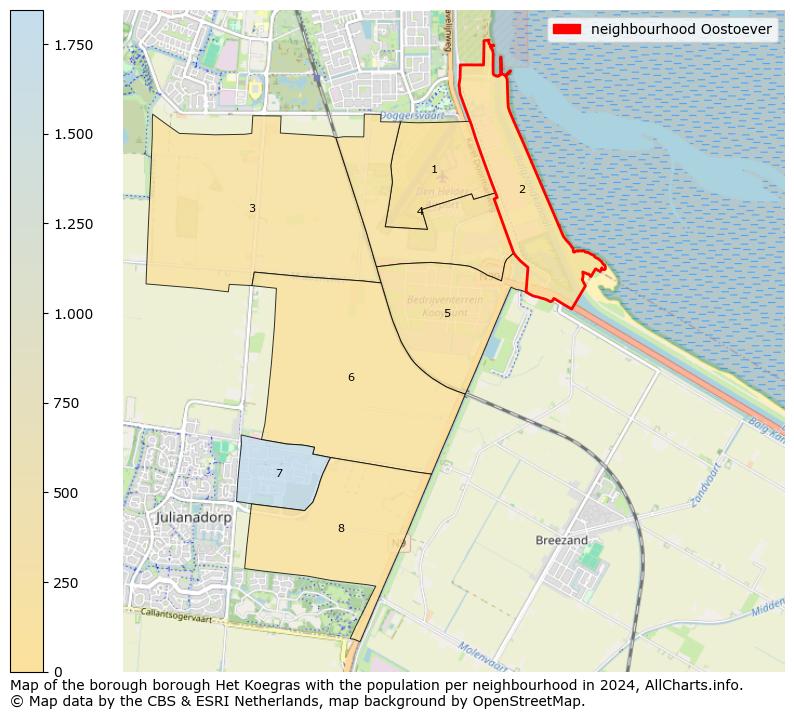 Image of the neighbourhood Oostoever at the map. This image is used as introduction to this page. This page shows a lot of information about the population in the neighbourhood Oostoever (such as the distribution by age groups of the residents, the composition of households, whether inhabitants are natives or Dutch with an immigration background, data about the houses (numbers, types, price development, use, type of property, ...) and more (car ownership, energy consumption, ...) based on open data from the Dutch Central Bureau of Statistics and various other sources!