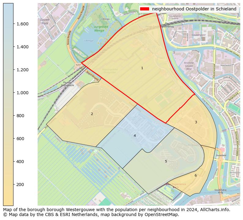 Image of the neighbourhood Oostpolder in Schieland at the map. This image is used as introduction to this page. This page shows a lot of information about the population in the neighbourhood Oostpolder in Schieland (such as the distribution by age groups of the residents, the composition of households, whether inhabitants are natives or Dutch with an immigration background, data about the houses (numbers, types, price development, use, type of property, ...) and more (car ownership, energy consumption, ...) based on open data from the Dutch Central Bureau of Statistics and various other sources!