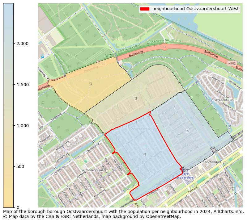 Image of the neighbourhood Oostvaardersbuurt West at the map. This image is used as introduction to this page. This page shows a lot of information about the population in the neighbourhood Oostvaardersbuurt West (such as the distribution by age groups of the residents, the composition of households, whether inhabitants are natives or Dutch with an immigration background, data about the houses (numbers, types, price development, use, type of property, ...) and more (car ownership, energy consumption, ...) based on open data from the Dutch Central Bureau of Statistics and various other sources!