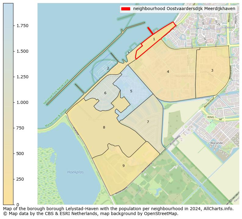 Image of the neighbourhood Oostvaardersdijk Meerdijkhaven at the map. This image is used as introduction to this page. This page shows a lot of information about the population in the neighbourhood Oostvaardersdijk Meerdijkhaven (such as the distribution by age groups of the residents, the composition of households, whether inhabitants are natives or Dutch with an immigration background, data about the houses (numbers, types, price development, use, type of property, ...) and more (car ownership, energy consumption, ...) based on open data from the Dutch Central Bureau of Statistics and various other sources!