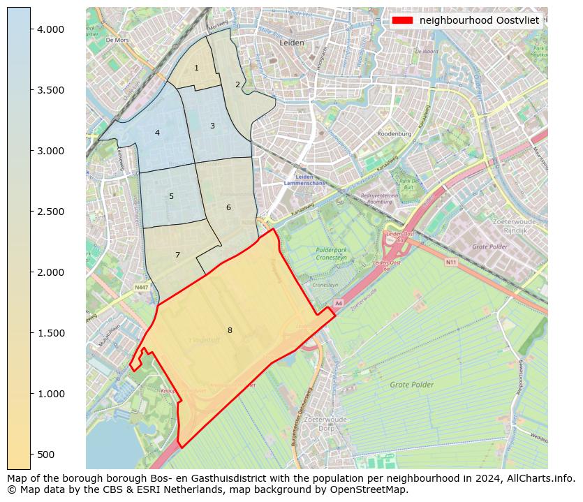 Image of the neighbourhood Oostvliet at the map. This image is used as introduction to this page. This page shows a lot of information about the population in the neighbourhood Oostvliet (such as the distribution by age groups of the residents, the composition of households, whether inhabitants are natives or Dutch with an immigration background, data about the houses (numbers, types, price development, use, type of property, ...) and more (car ownership, energy consumption, ...) based on open data from the Dutch Central Bureau of Statistics and various other sources!