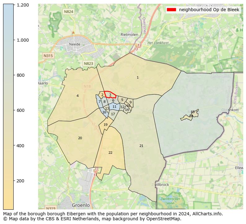 Image of the neighbourhood Op de Bleek at the map. This image is used as introduction to this page. This page shows a lot of information about the population in the neighbourhood Op de Bleek (such as the distribution by age groups of the residents, the composition of households, whether inhabitants are natives or Dutch with an immigration background, data about the houses (numbers, types, price development, use, type of property, ...) and more (car ownership, energy consumption, ...) based on open data from the Dutch Central Bureau of Statistics and various other sources!