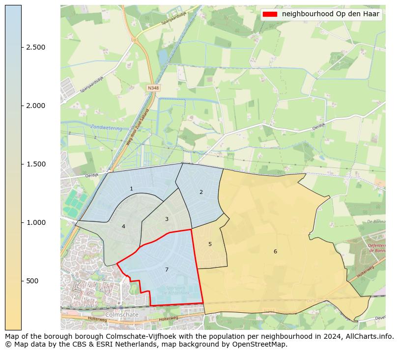 Image of the neighbourhood Op den Haar at the map. This image is used as introduction to this page. This page shows a lot of information about the population in the neighbourhood Op den Haar (such as the distribution by age groups of the residents, the composition of households, whether inhabitants are natives or Dutch with an immigration background, data about the houses (numbers, types, price development, use, type of property, ...) and more (car ownership, energy consumption, ...) based on open data from the Dutch Central Bureau of Statistics and various other sources!