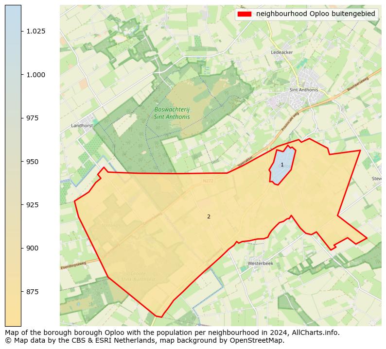 Image of the neighbourhood Oploo buitengebied at the map. This image is used as introduction to this page. This page shows a lot of information about the population in the neighbourhood Oploo buitengebied (such as the distribution by age groups of the residents, the composition of households, whether inhabitants are natives or Dutch with an immigration background, data about the houses (numbers, types, price development, use, type of property, ...) and more (car ownership, energy consumption, ...) based on open data from the Dutch Central Bureau of Statistics and various other sources!