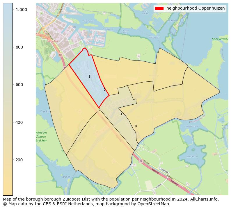 Image of the neighbourhood Oppenhuizen at the map. This image is used as introduction to this page. This page shows a lot of information about the population in the neighbourhood Oppenhuizen (such as the distribution by age groups of the residents, the composition of households, whether inhabitants are natives or Dutch with an immigration background, data about the houses (numbers, types, price development, use, type of property, ...) and more (car ownership, energy consumption, ...) based on open data from the Dutch Central Bureau of Statistics and various other sources!