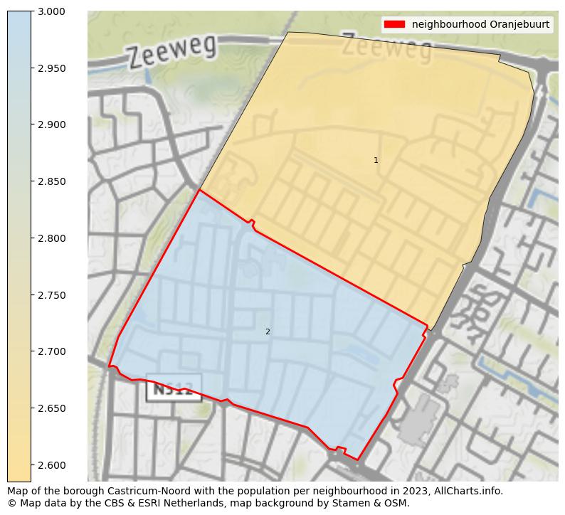 Map of the borough Castricum-Noord with the population per neighbourhood in 2023. This page shows a lot of information about residents (such as the distribution by age groups, family composition, gender, native or Dutch with an immigration background, ...), homes (numbers, types, price development, use, type of property, ...) and more (car ownership, energy consumption, ...) based on open data from the Dutch Central Bureau of Statistics and various other sources!