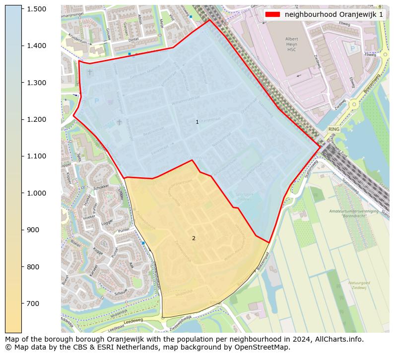 Image of the neighbourhood Oranjewijk 1 at the map. This image is used as introduction to this page. This page shows a lot of information about the population in the neighbourhood Oranjewijk 1 (such as the distribution by age groups of the residents, the composition of households, whether inhabitants are natives or Dutch with an immigration background, data about the houses (numbers, types, price development, use, type of property, ...) and more (car ownership, energy consumption, ...) based on open data from the Dutch Central Bureau of Statistics and various other sources!