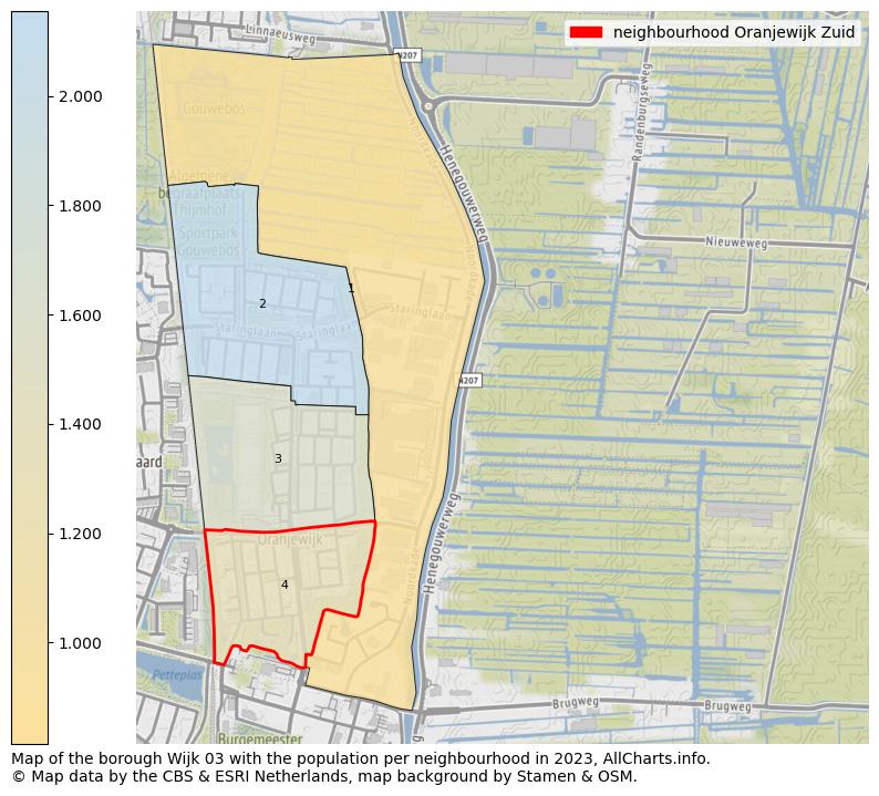 Map of the borough Wijk 03 with the population per neighbourhood in 2023. This page shows a lot of information about residents (such as the distribution by age groups, family composition, gender, native or Dutch with an immigration background, ...), homes (numbers, types, price development, use, type of property, ...) and more (car ownership, energy consumption, ...) based on open data from the Dutch Central Bureau of Statistics and various other sources!