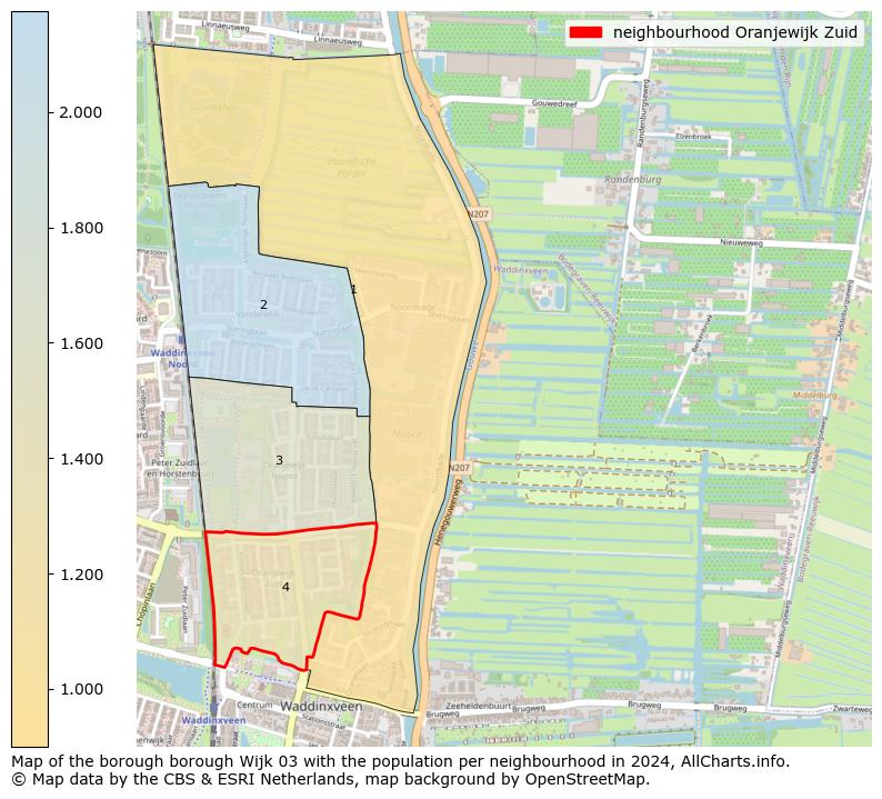 Image of the neighbourhood Oranjewijk Zuid at the map. This image is used as introduction to this page. This page shows a lot of information about the population in the neighbourhood Oranjewijk Zuid (such as the distribution by age groups of the residents, the composition of households, whether inhabitants are natives or Dutch with an immigration background, data about the houses (numbers, types, price development, use, type of property, ...) and more (car ownership, energy consumption, ...) based on open data from the Dutch Central Bureau of Statistics and various other sources!