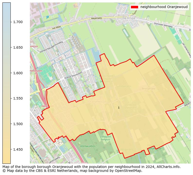 Image of the neighbourhood Oranjewoud at the map. This image is used as introduction to this page. This page shows a lot of information about the population in the neighbourhood Oranjewoud (such as the distribution by age groups of the residents, the composition of households, whether inhabitants are natives or Dutch with an immigration background, data about the houses (numbers, types, price development, use, type of property, ...) and more (car ownership, energy consumption, ...) based on open data from the Dutch Central Bureau of Statistics and various other sources!