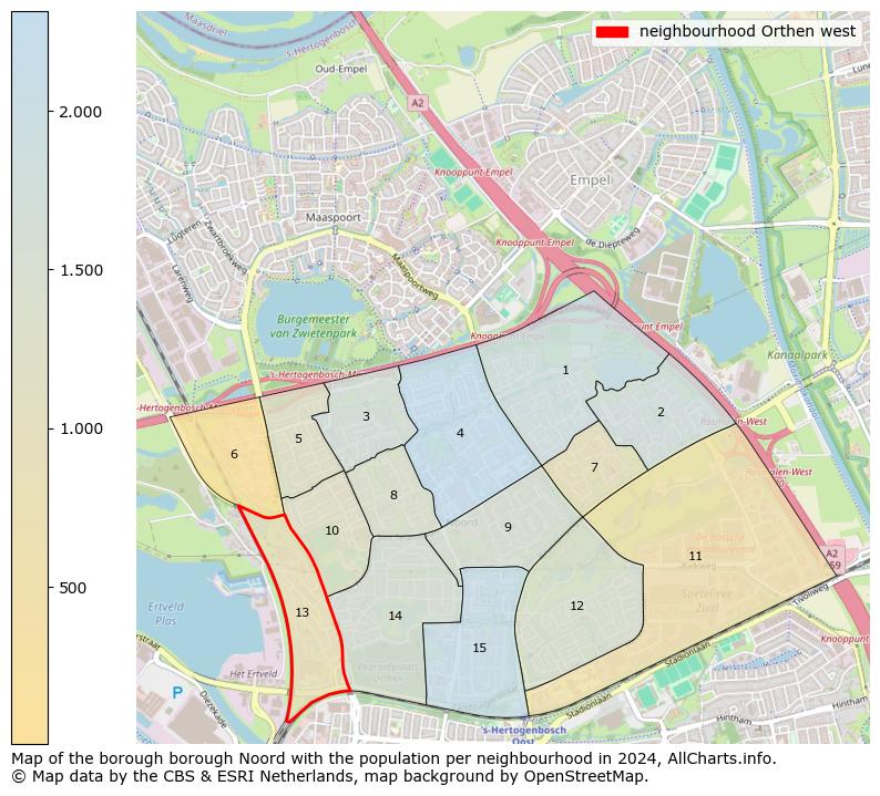 Image of the neighbourhood Orthen west at the map. This image is used as introduction to this page. This page shows a lot of information about the population in the neighbourhood Orthen west (such as the distribution by age groups of the residents, the composition of households, whether inhabitants are natives or Dutch with an immigration background, data about the houses (numbers, types, price development, use, type of property, ...) and more (car ownership, energy consumption, ...) based on open data from the Dutch Central Bureau of Statistics and various other sources!