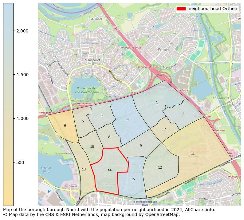 Image of the neighbourhood Orthen at the map. This image is used as introduction to this page. This page shows a lot of information about the population in the neighbourhood Orthen (such as the distribution by age groups of the residents, the composition of households, whether inhabitants are natives or Dutch with an immigration background, data about the houses (numbers, types, price development, use, type of property, ...) and more (car ownership, energy consumption, ...) based on open data from the Dutch Central Bureau of Statistics and various other sources!