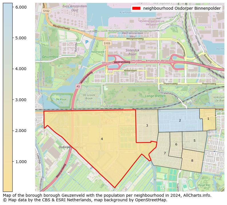 Image of the neighbourhood Osdorper Binnenpolder at the map. This image is used as introduction to this page. This page shows a lot of information about the population in the neighbourhood Osdorper Binnenpolder (such as the distribution by age groups of the residents, the composition of households, whether inhabitants are natives or Dutch with an immigration background, data about the houses (numbers, types, price development, use, type of property, ...) and more (car ownership, energy consumption, ...) based on open data from the Dutch Central Bureau of Statistics and various other sources!