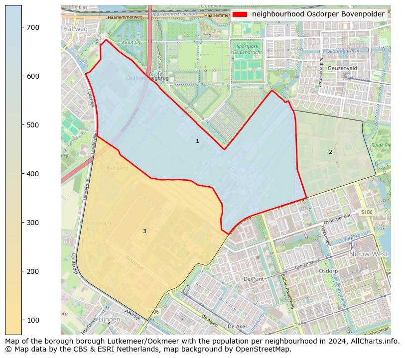 Image of the neighbourhood Osdorper Bovenpolder at the map. This image is used as introduction to this page. This page shows a lot of information about the population in the neighbourhood Osdorper Bovenpolder (such as the distribution by age groups of the residents, the composition of households, whether inhabitants are natives or Dutch with an immigration background, data about the houses (numbers, types, price development, use, type of property, ...) and more (car ownership, energy consumption, ...) based on open data from the Dutch Central Bureau of Statistics and various other sources!