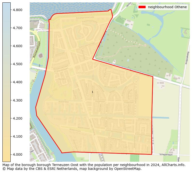 Image of the neighbourhood Othene at the map. This image is used as introduction to this page. This page shows a lot of information about the population in the neighbourhood Othene (such as the distribution by age groups of the residents, the composition of households, whether inhabitants are natives or Dutch with an immigration background, data about the houses (numbers, types, price development, use, type of property, ...) and more (car ownership, energy consumption, ...) based on open data from the Dutch Central Bureau of Statistics and various other sources!