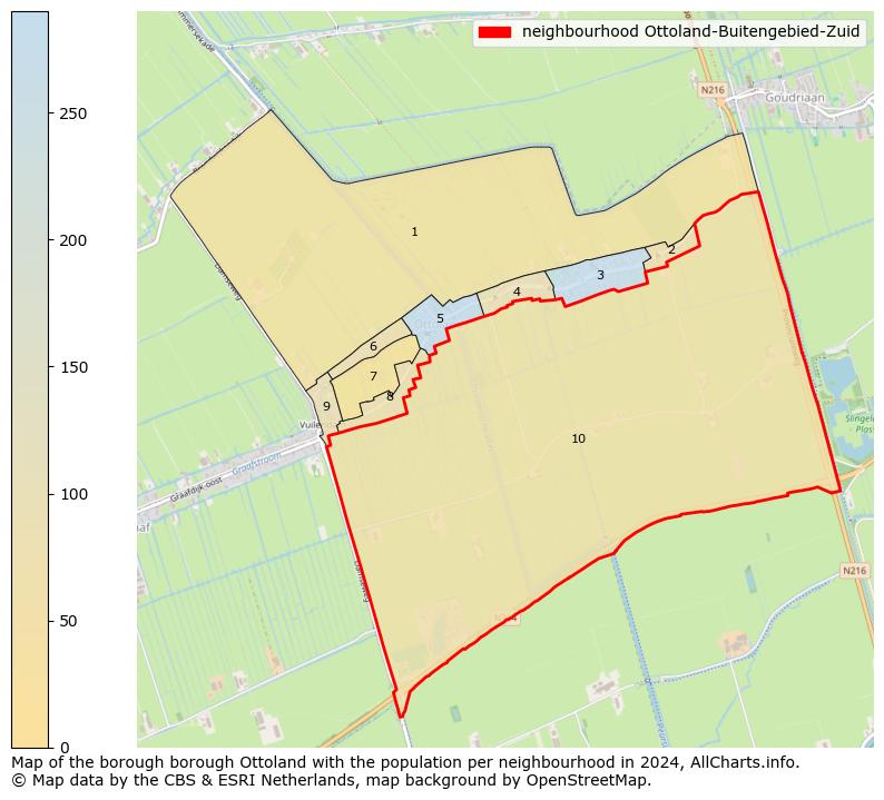 Image of the neighbourhood Ottoland-Buitengebied-Zuid at the map. This image is used as introduction to this page. This page shows a lot of information about the population in the neighbourhood Ottoland-Buitengebied-Zuid (such as the distribution by age groups of the residents, the composition of households, whether inhabitants are natives or Dutch with an immigration background, data about the houses (numbers, types, price development, use, type of property, ...) and more (car ownership, energy consumption, ...) based on open data from the Dutch Central Bureau of Statistics and various other sources!