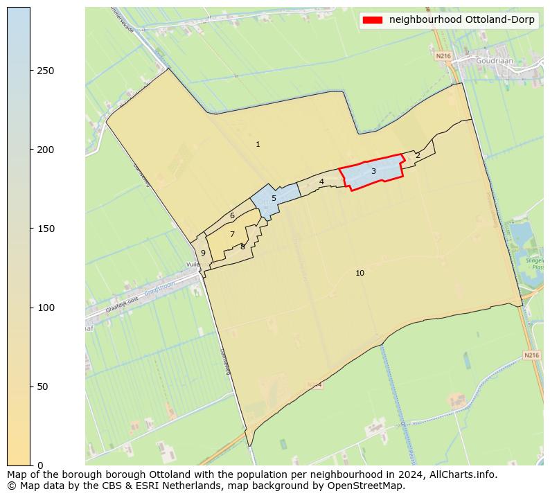 Image of the neighbourhood Ottoland-Dorp at the map. This image is used as introduction to this page. This page shows a lot of information about the population in the neighbourhood Ottoland-Dorp (such as the distribution by age groups of the residents, the composition of households, whether inhabitants are natives or Dutch with an immigration background, data about the houses (numbers, types, price development, use, type of property, ...) and more (car ownership, energy consumption, ...) based on open data from the Dutch Central Bureau of Statistics and various other sources!