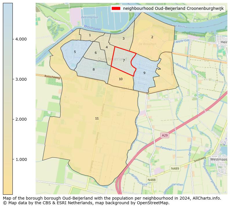 Image of the neighbourhood Oud-Beijerland Croonenburghwijk at the map. This image is used as introduction to this page. This page shows a lot of information about the population in the neighbourhood Oud-Beijerland Croonenburghwijk (such as the distribution by age groups of the residents, the composition of households, whether inhabitants are natives or Dutch with an immigration background, data about the houses (numbers, types, price development, use, type of property, ...) and more (car ownership, energy consumption, ...) based on open data from the Dutch Central Bureau of Statistics and various other sources!