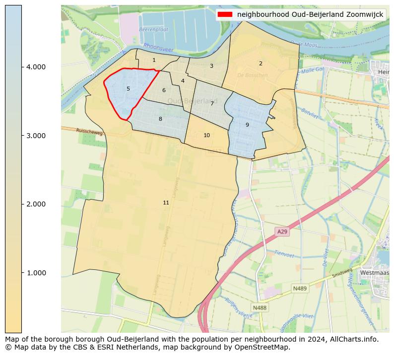 Image of the neighbourhood Oud-Beijerland Zoomwijck at the map. This image is used as introduction to this page. This page shows a lot of information about the population in the neighbourhood Oud-Beijerland Zoomwijck (such as the distribution by age groups of the residents, the composition of households, whether inhabitants are natives or Dutch with an immigration background, data about the houses (numbers, types, price development, use, type of property, ...) and more (car ownership, energy consumption, ...) based on open data from the Dutch Central Bureau of Statistics and various other sources!