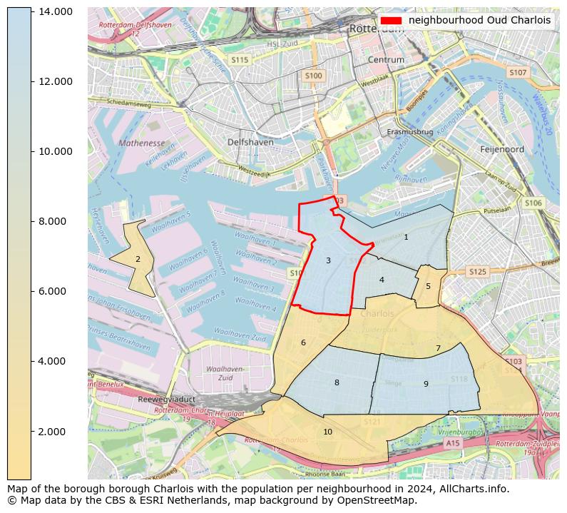 Image of the neighbourhood Oud Charlois at the map. This image is used as introduction to this page. This page shows a lot of information about the population in the neighbourhood Oud Charlois (such as the distribution by age groups of the residents, the composition of households, whether inhabitants are natives or Dutch with an immigration background, data about the houses (numbers, types, price development, use, type of property, ...) and more (car ownership, energy consumption, ...) based on open data from the Dutch Central Bureau of Statistics and various other sources!