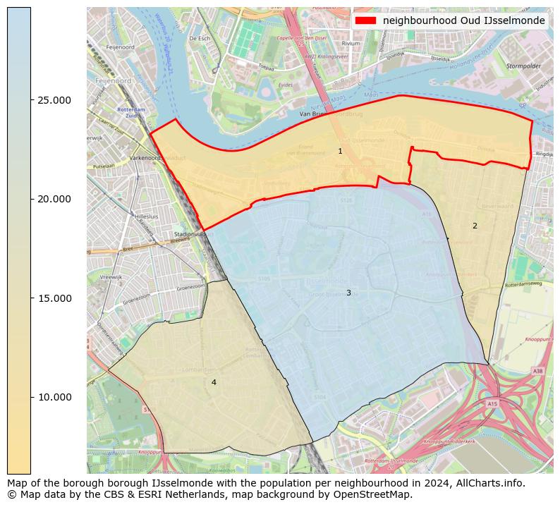 Image of the neighbourhood Oud IJsselmonde at the map. This image is used as introduction to this page. This page shows a lot of information about the population in the neighbourhood Oud IJsselmonde (such as the distribution by age groups of the residents, the composition of households, whether inhabitants are natives or Dutch with an immigration background, data about the houses (numbers, types, price development, use, type of property, ...) and more (car ownership, energy consumption, ...) based on open data from the Dutch Central Bureau of Statistics and various other sources!