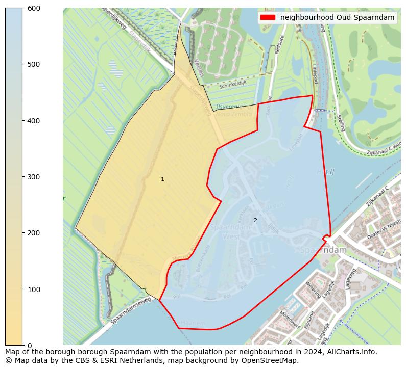 Image of the neighbourhood Oud Spaarndam at the map. This image is used as introduction to this page. This page shows a lot of information about the population in the neighbourhood Oud Spaarndam (such as the distribution by age groups of the residents, the composition of households, whether inhabitants are natives or Dutch with an immigration background, data about the houses (numbers, types, price development, use, type of property, ...) and more (car ownership, energy consumption, ...) based on open data from the Dutch Central Bureau of Statistics and various other sources!