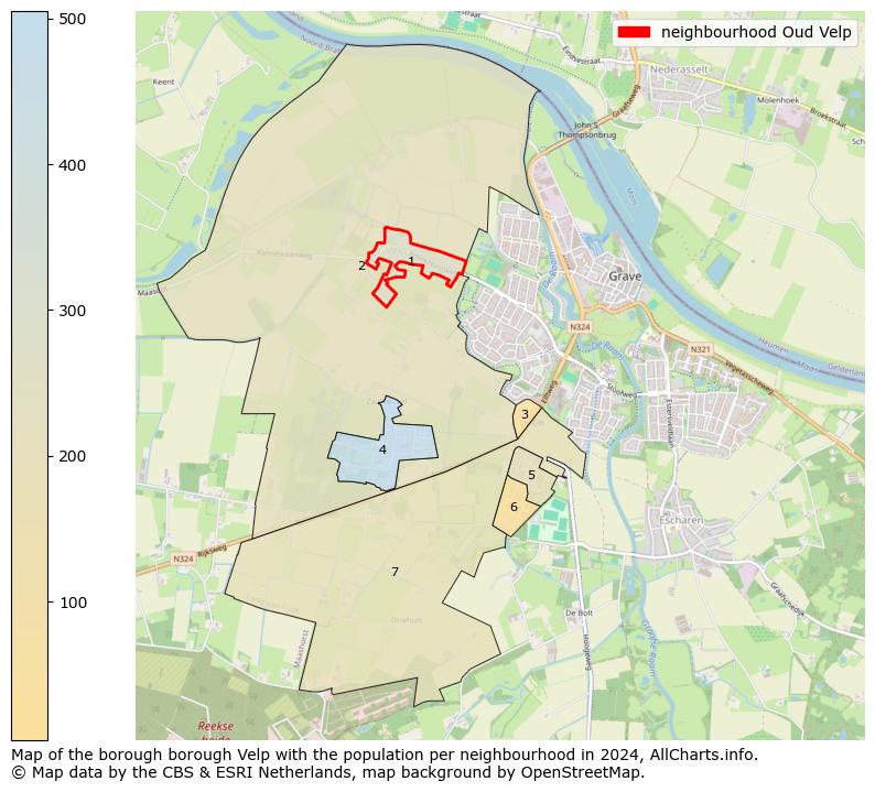 Image of the neighbourhood Oud Velp at the map. This image is used as introduction to this page. This page shows a lot of information about the population in the neighbourhood Oud Velp (such as the distribution by age groups of the residents, the composition of households, whether inhabitants are natives or Dutch with an immigration background, data about the houses (numbers, types, price development, use, type of property, ...) and more (car ownership, energy consumption, ...) based on open data from the Dutch Central Bureau of Statistics and various other sources!