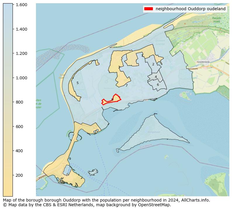 Image of the neighbourhood Ouddorp oudeland at the map. This image is used as introduction to this page. This page shows a lot of information about the population in the neighbourhood Ouddorp oudeland (such as the distribution by age groups of the residents, the composition of households, whether inhabitants are natives or Dutch with an immigration background, data about the houses (numbers, types, price development, use, type of property, ...) and more (car ownership, energy consumption, ...) based on open data from the Dutch Central Bureau of Statistics and various other sources!