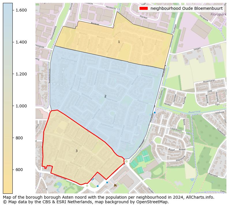 Image of the neighbourhood Oude Bloemenbuurt at the map. This image is used as introduction to this page. This page shows a lot of information about the population in the neighbourhood Oude Bloemenbuurt (such as the distribution by age groups of the residents, the composition of households, whether inhabitants are natives or Dutch with an immigration background, data about the houses (numbers, types, price development, use, type of property, ...) and more (car ownership, energy consumption, ...) based on open data from the Dutch Central Bureau of Statistics and various other sources!