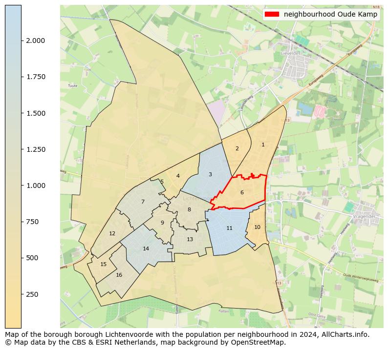 Image of the neighbourhood Oude Kamp at the map. This image is used as introduction to this page. This page shows a lot of information about the population in the neighbourhood Oude Kamp (such as the distribution by age groups of the residents, the composition of households, whether inhabitants are natives or Dutch with an immigration background, data about the houses (numbers, types, price development, use, type of property, ...) and more (car ownership, energy consumption, ...) based on open data from the Dutch Central Bureau of Statistics and various other sources!