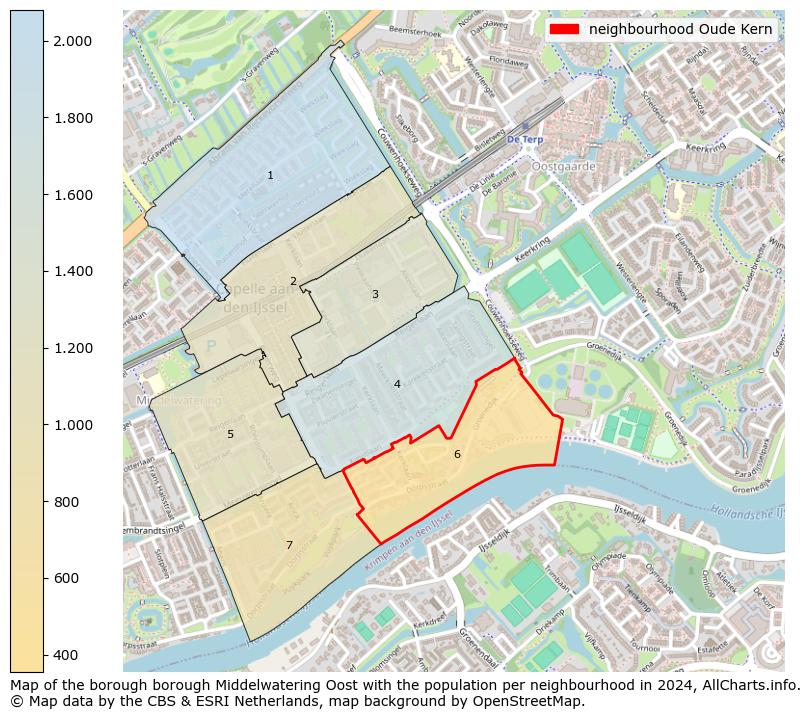 Image of the neighbourhood Oude Kern at the map. This image is used as introduction to this page. This page shows a lot of information about the population in the neighbourhood Oude Kern (such as the distribution by age groups of the residents, the composition of households, whether inhabitants are natives or Dutch with an immigration background, data about the houses (numbers, types, price development, use, type of property, ...) and more (car ownership, energy consumption, ...) based on open data from the Dutch Central Bureau of Statistics and various other sources!