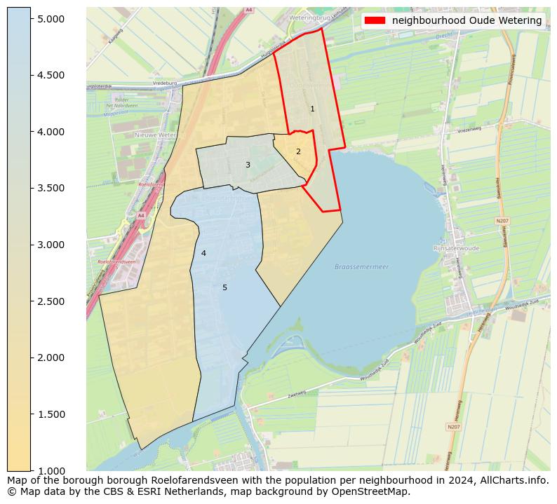 Image of the neighbourhood Oude Wetering at the map. This image is used as introduction to this page. This page shows a lot of information about the population in the neighbourhood Oude Wetering (such as the distribution by age groups of the residents, the composition of households, whether inhabitants are natives or Dutch with an immigration background, data about the houses (numbers, types, price development, use, type of property, ...) and more (car ownership, energy consumption, ...) based on open data from the Dutch Central Bureau of Statistics and various other sources!