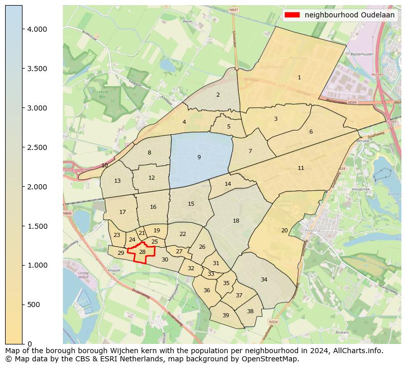 Image of the neighbourhood Oudelaan at the map. This image is used as introduction to this page. This page shows a lot of information about the population in the neighbourhood Oudelaan (such as the distribution by age groups of the residents, the composition of households, whether inhabitants are natives or Dutch with an immigration background, data about the houses (numbers, types, price development, use, type of property, ...) and more (car ownership, energy consumption, ...) based on open data from the Dutch Central Bureau of Statistics and various other sources!