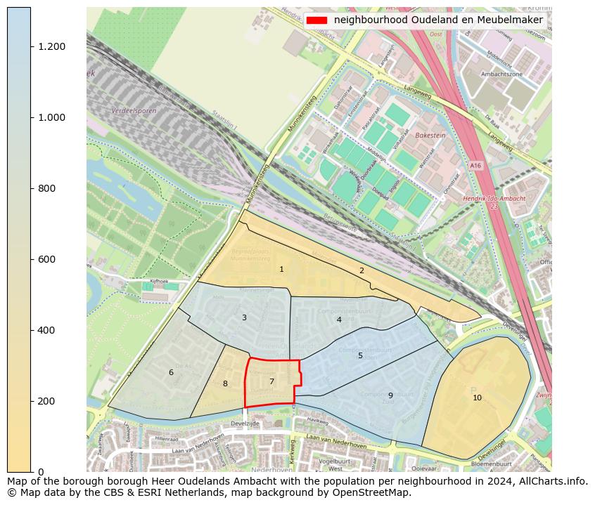 Image of the neighbourhood Oudeland en Meubelmaker at the map. This image is used as introduction to this page. This page shows a lot of information about the population in the neighbourhood Oudeland en Meubelmaker (such as the distribution by age groups of the residents, the composition of households, whether inhabitants are natives or Dutch with an immigration background, data about the houses (numbers, types, price development, use, type of property, ...) and more (car ownership, energy consumption, ...) based on open data from the Dutch Central Bureau of Statistics and various other sources!